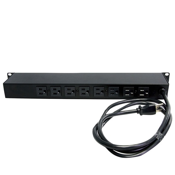 Rackmount PDU with 8 Outlets and Surge Protection - 1U - Picture 2 of 2